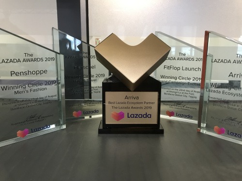 Arriva Lazada 2019 Best Ecosystem Partner Trophy